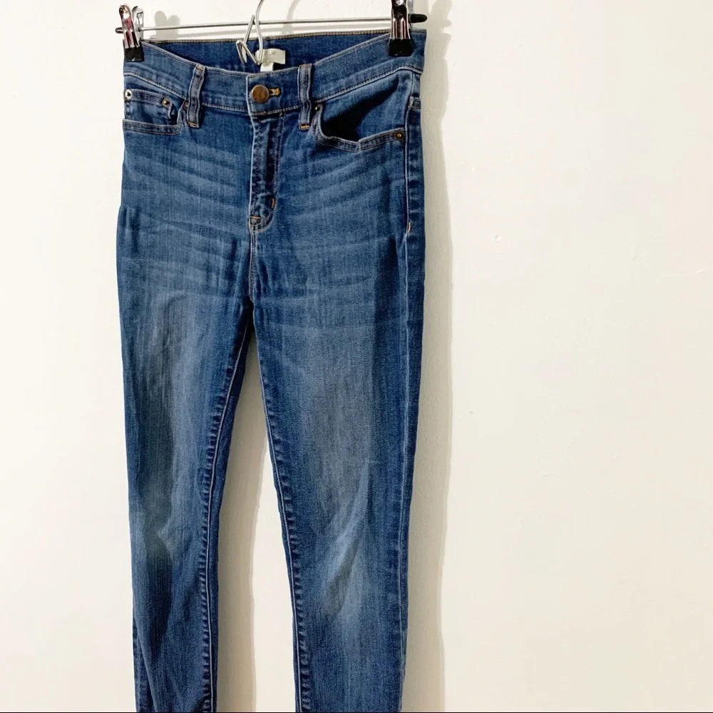 J. Crew Factory Stretch High Rise Skinny Jeans Medium Wash Size 26 Style C9201